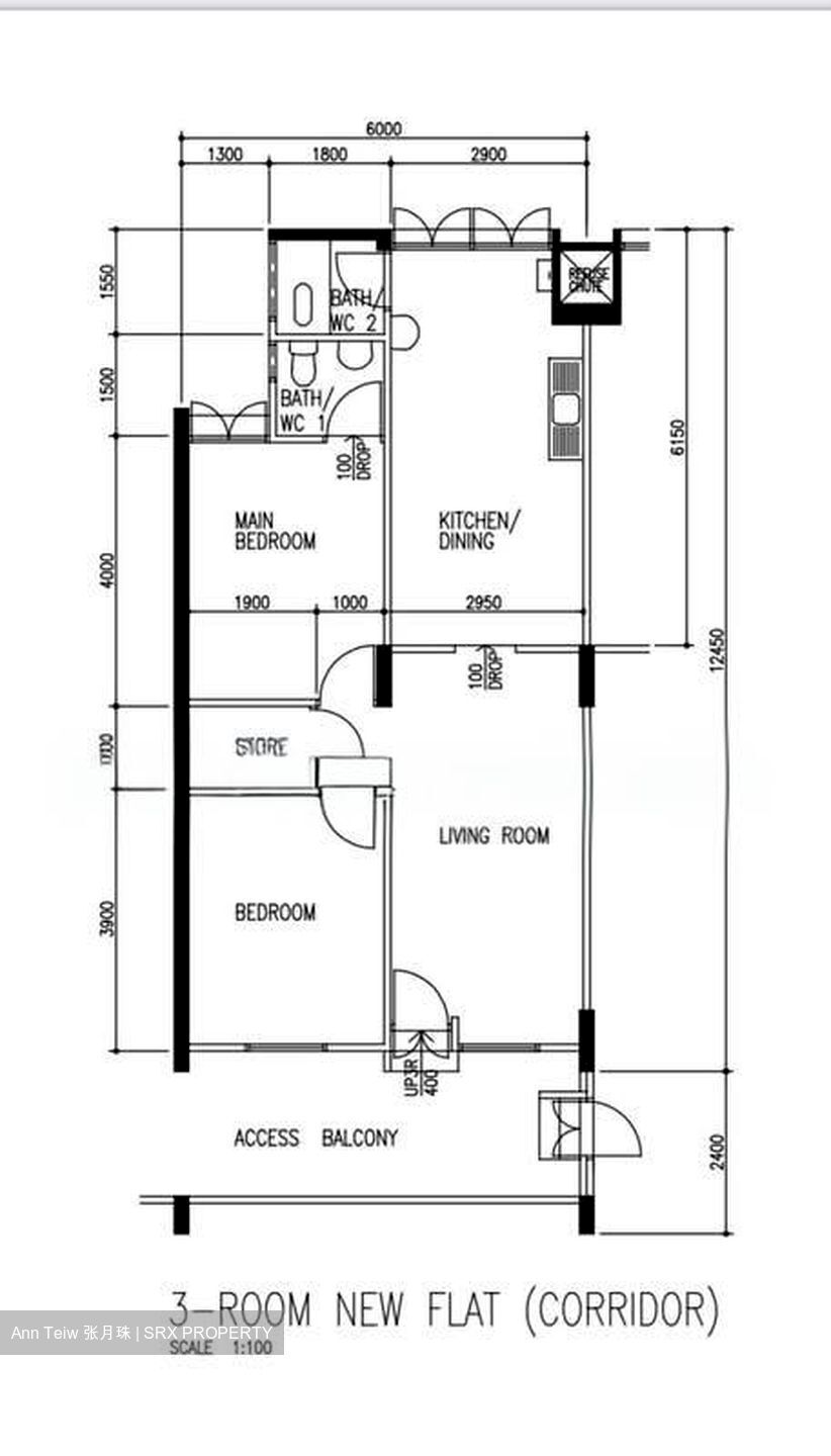 Blk 339 Clementi Avenue 5 (Clementi), HDB 3 Rooms #554004551